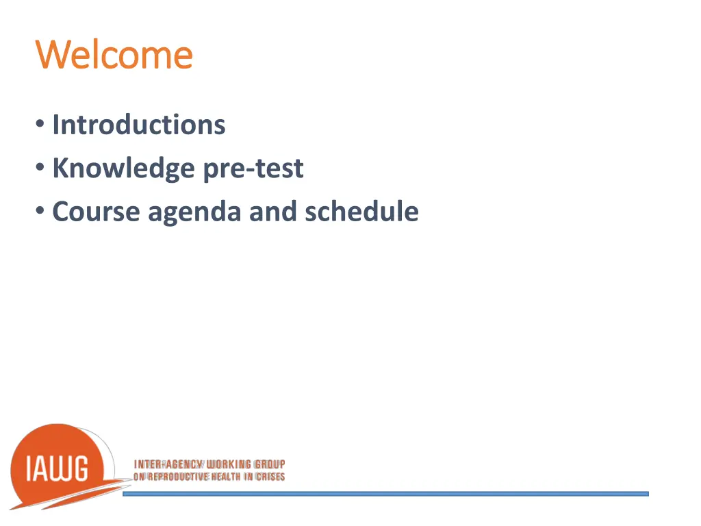 welcome welcome