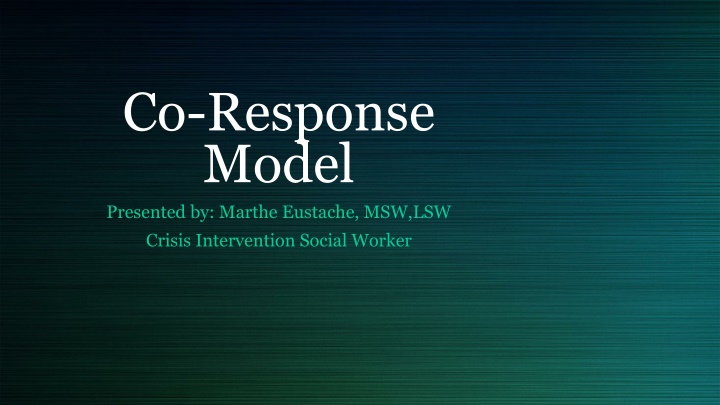 co response model presented by marthe eustache