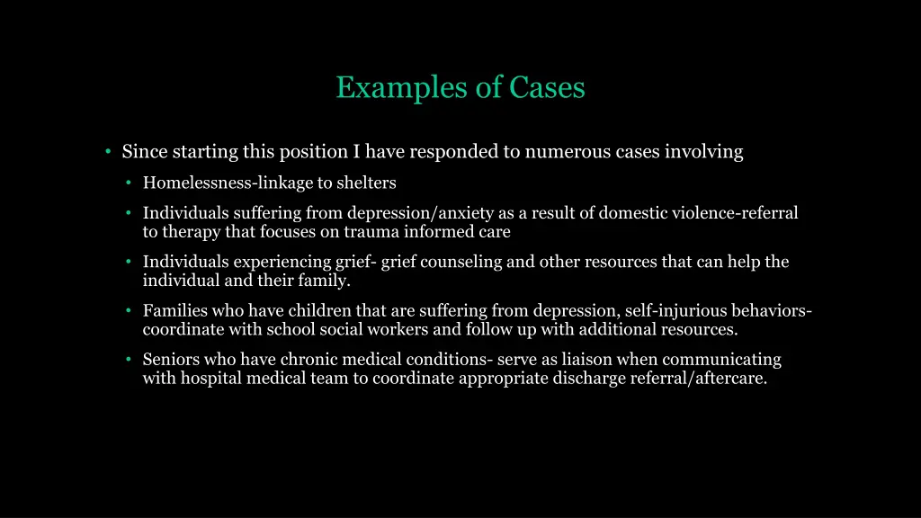 examples of cases