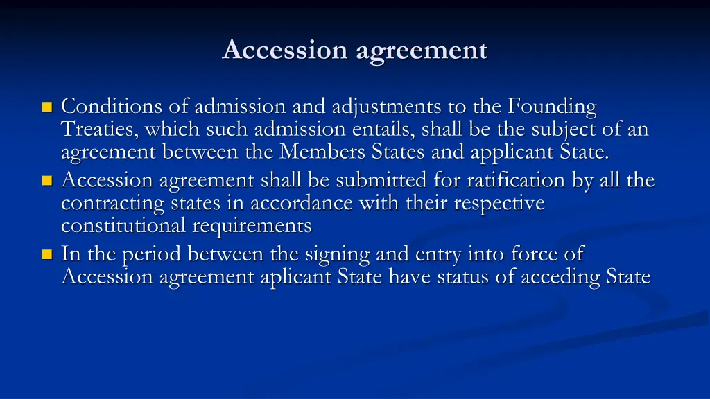 accession agreement