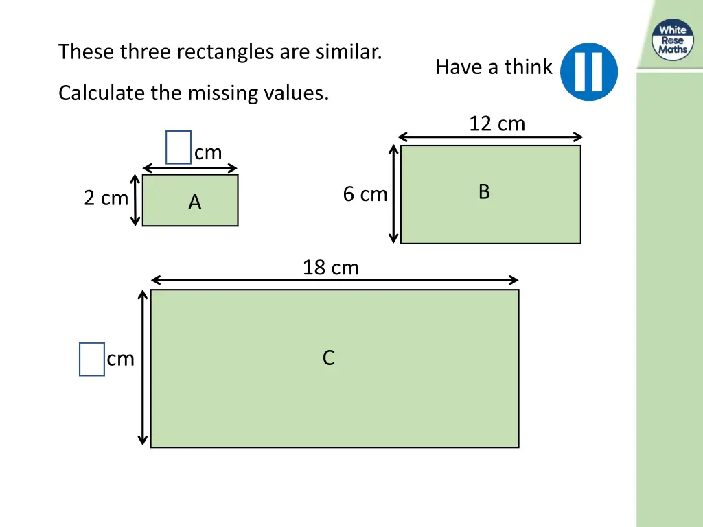 these three rectangles are similar