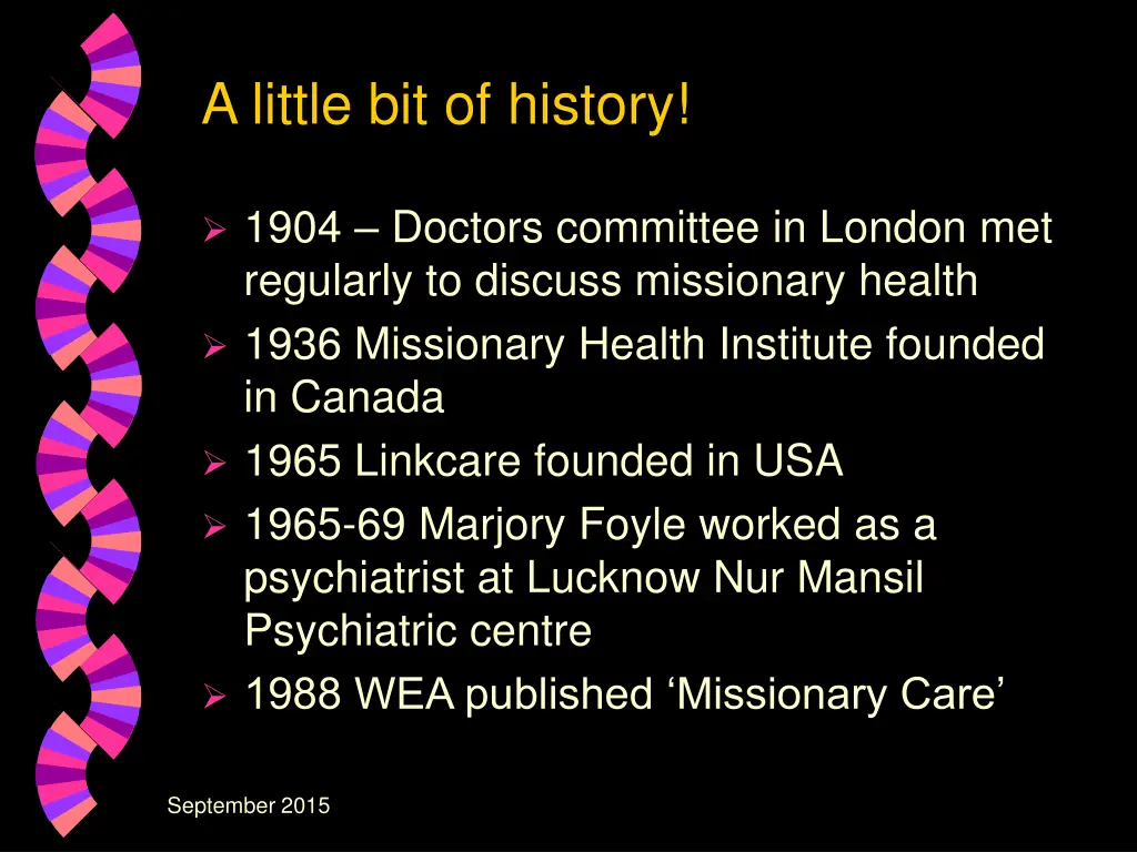 a little bit of history
