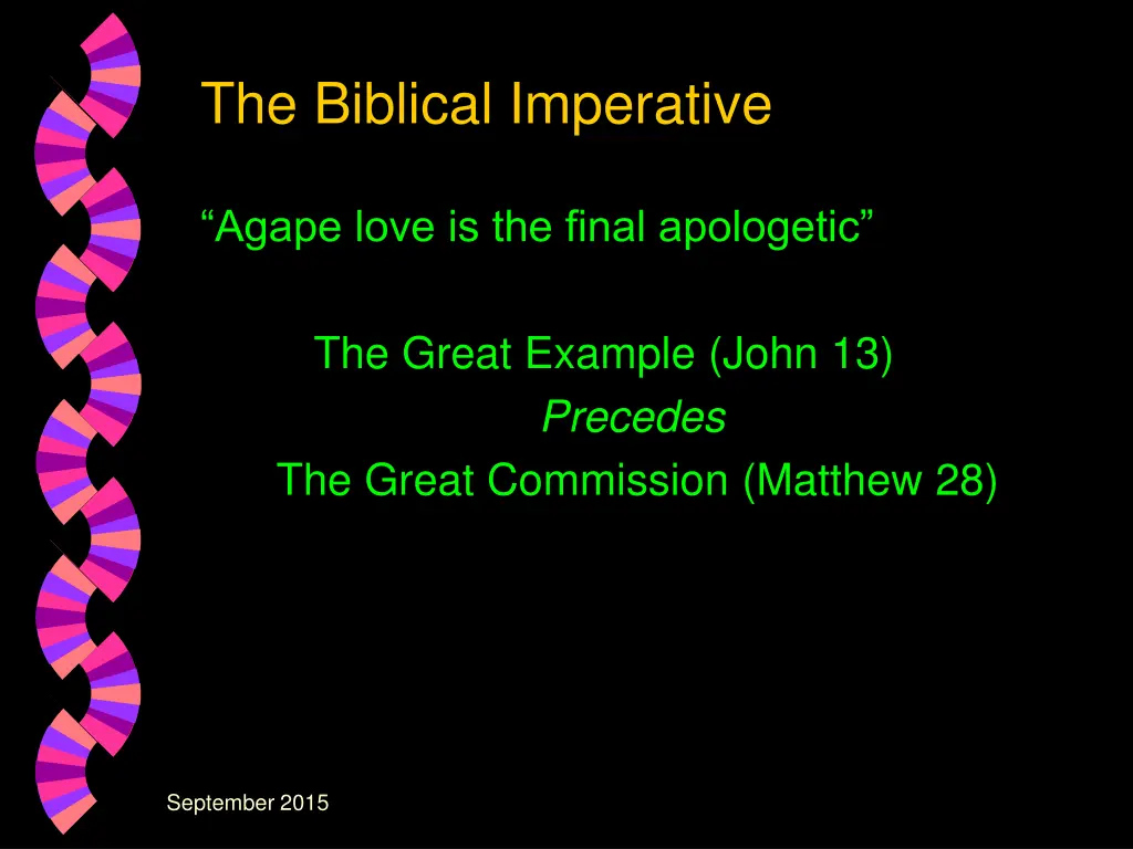 the biblical imperative