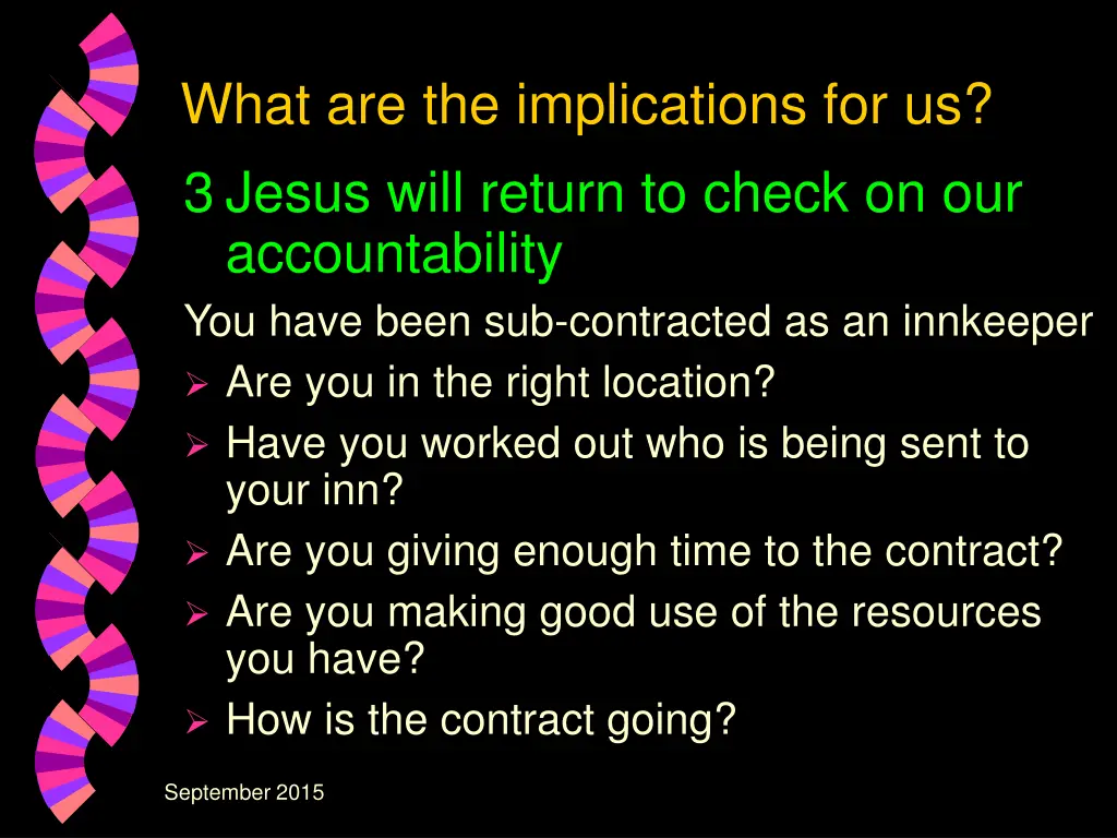what are the implications for us 3 jesus will