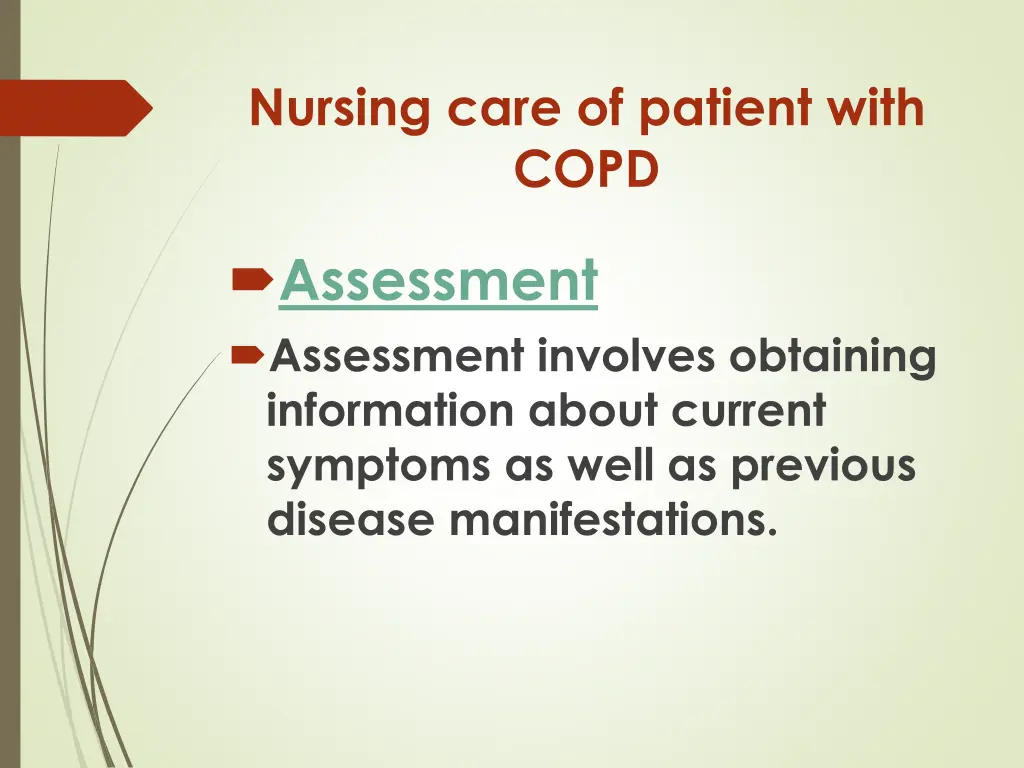 nursing care of patient with copd