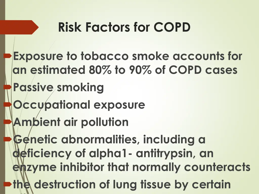 risk factors for copd