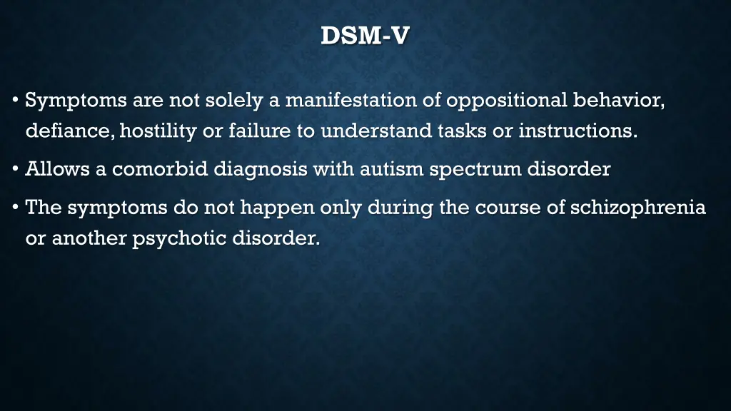 dsm v 1