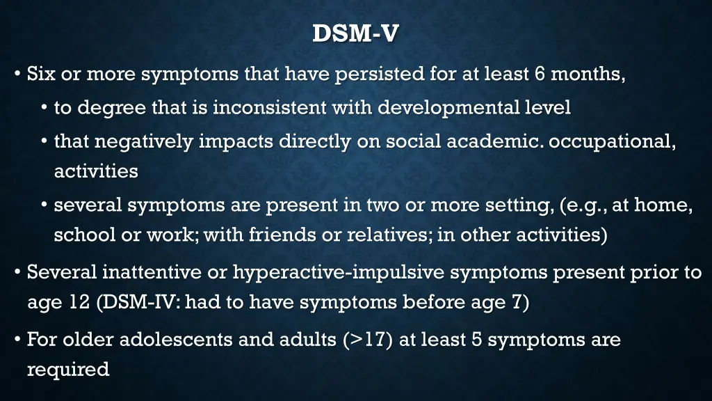 dsm v