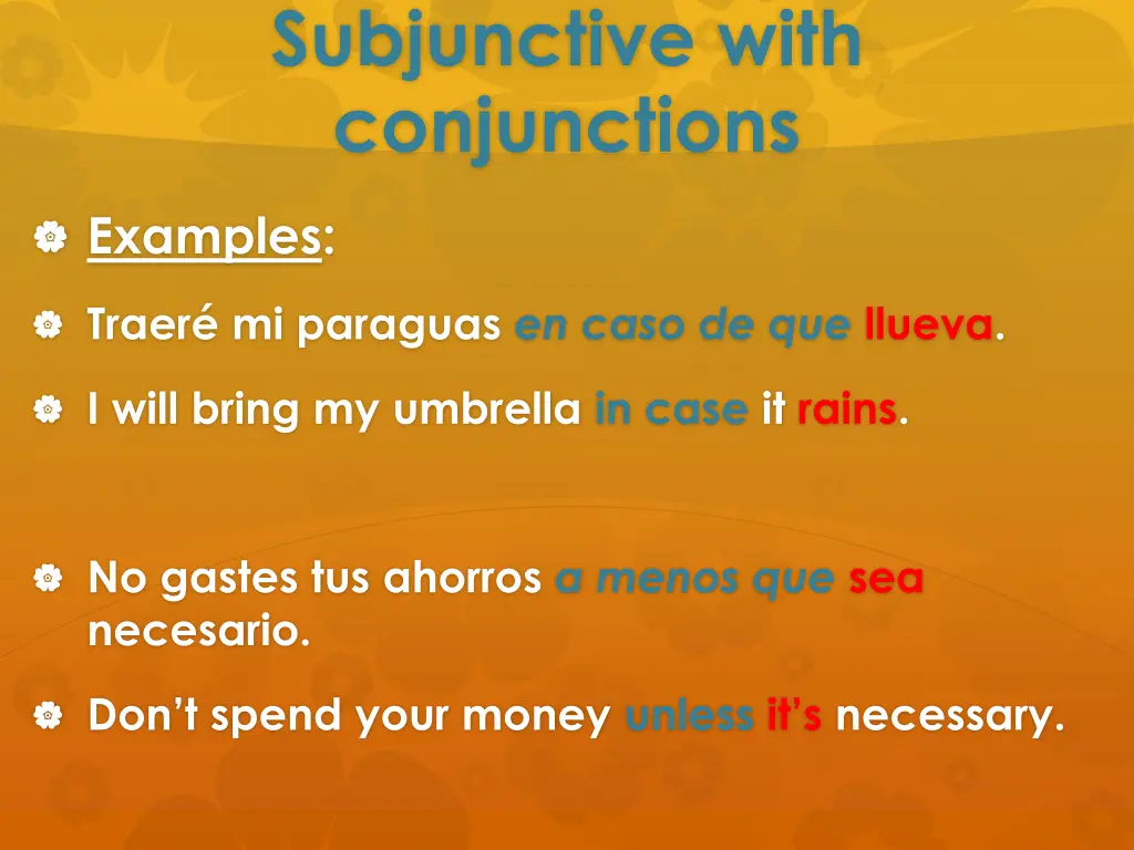 subjunctive with conjunctions 1