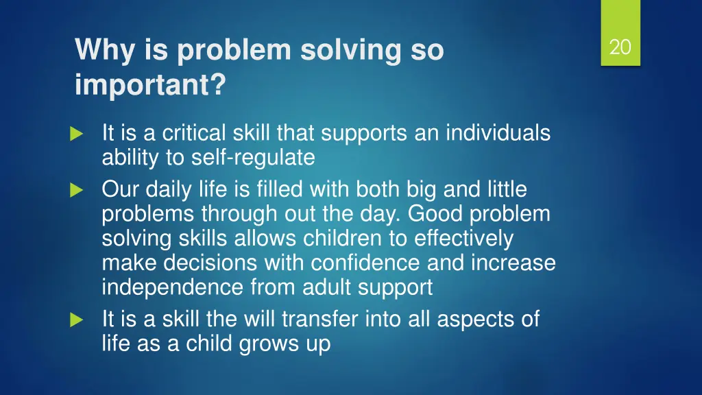 why is problem solving so important