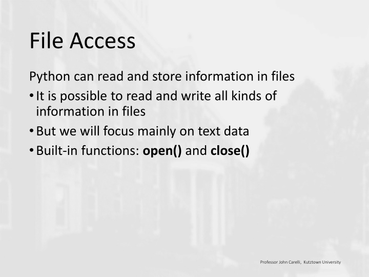 file access