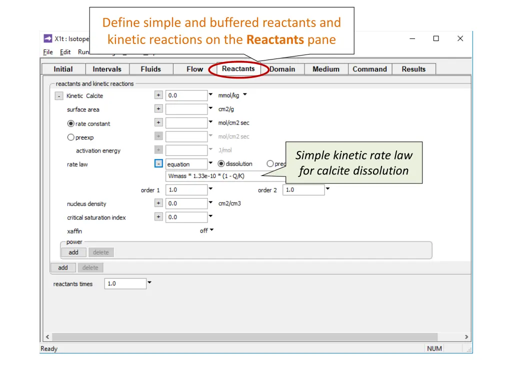 define simple and buffered reactants and kinetic