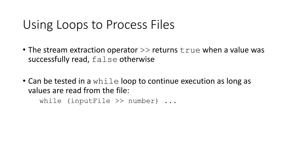 using loops to process files