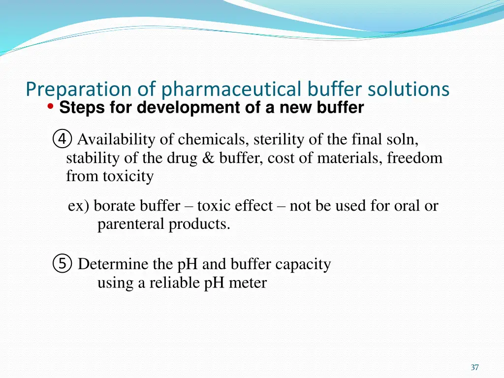 preparation of pharmaceutical buffer solutions 1
