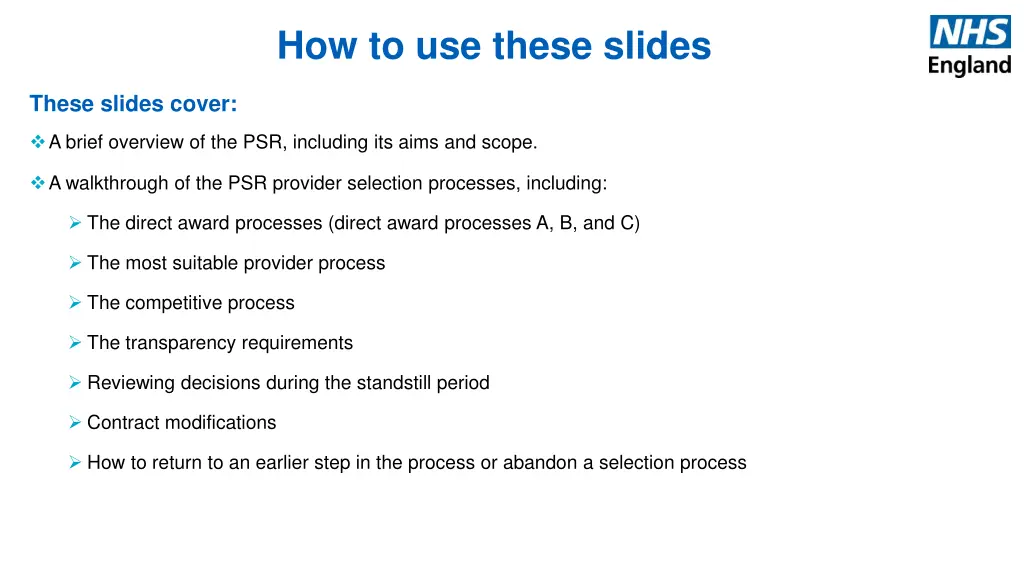 how to use these slides