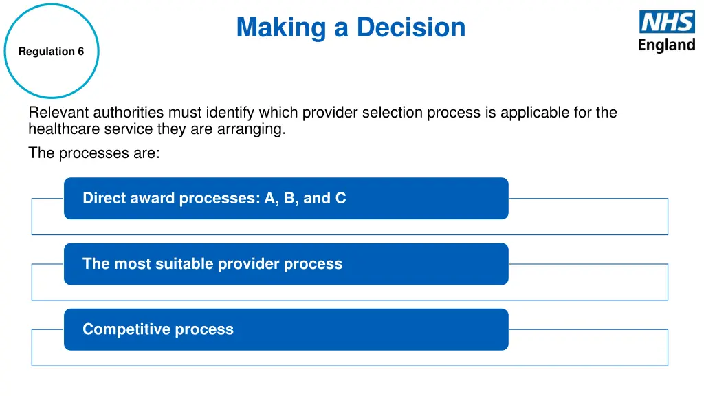 making a decision