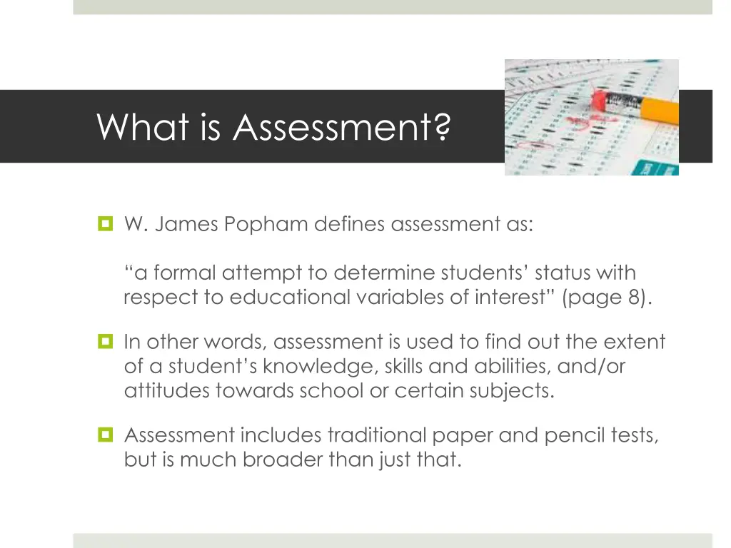 what is assessment