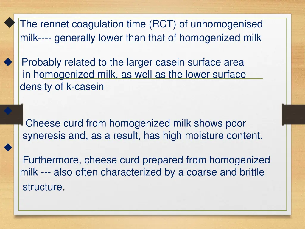 u the rennet coagulation time