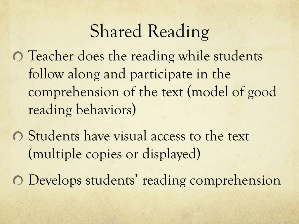 shared reading