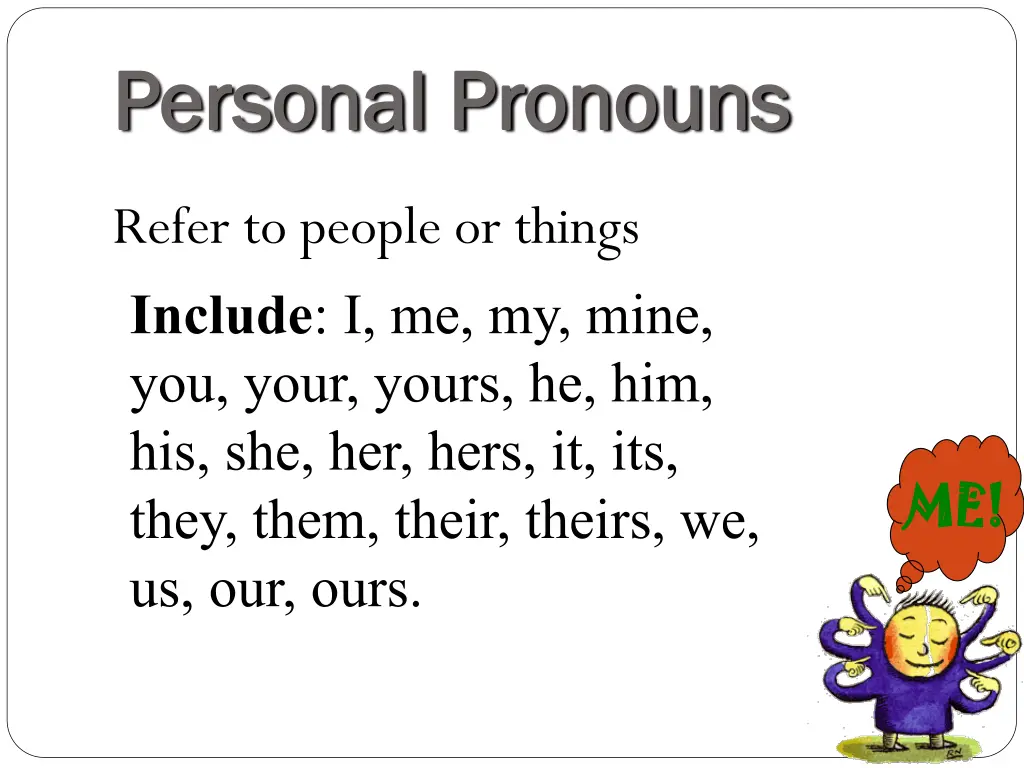 personal pronouns personal pronouns