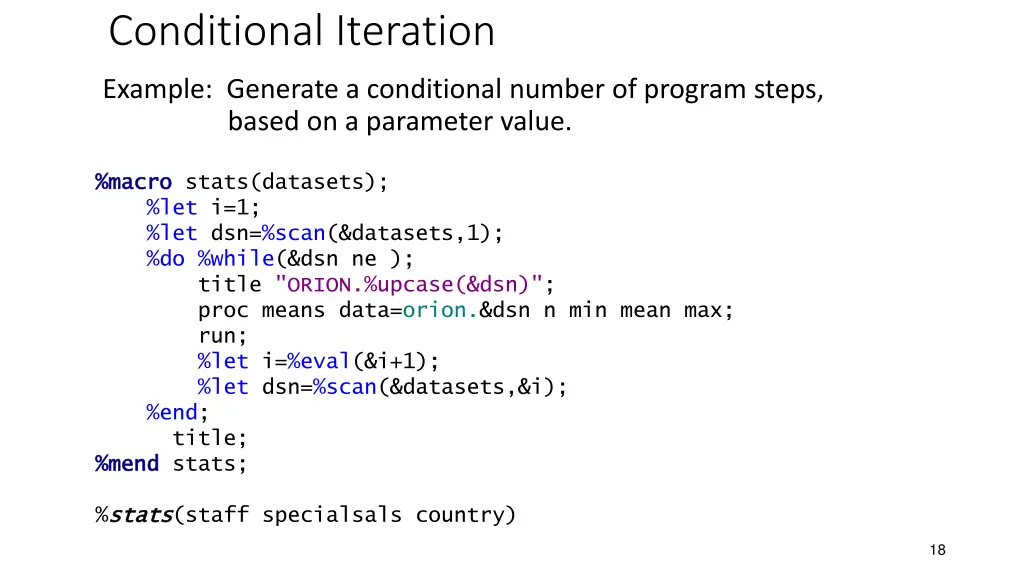 conditional iteration 2