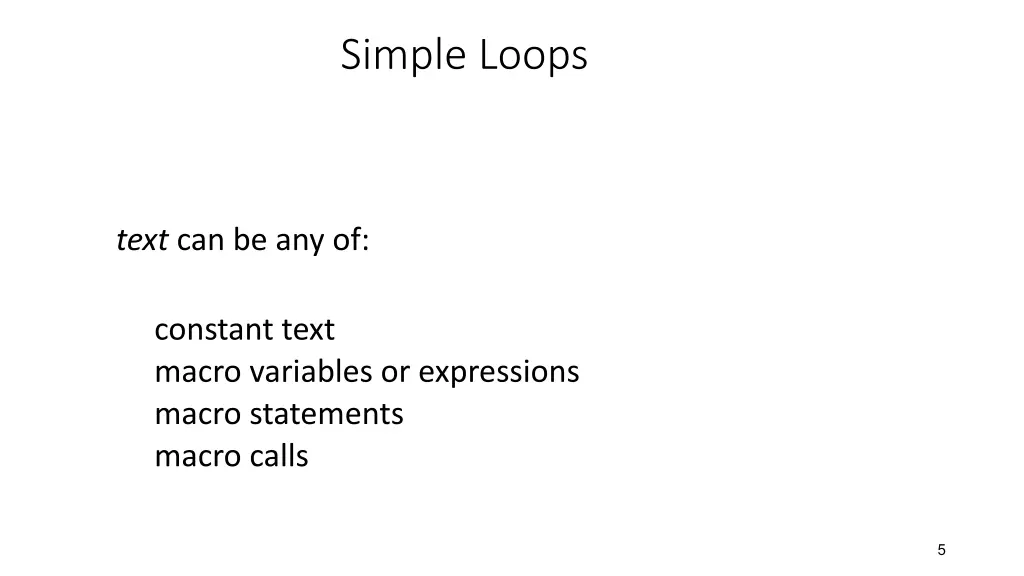 simple loops 1