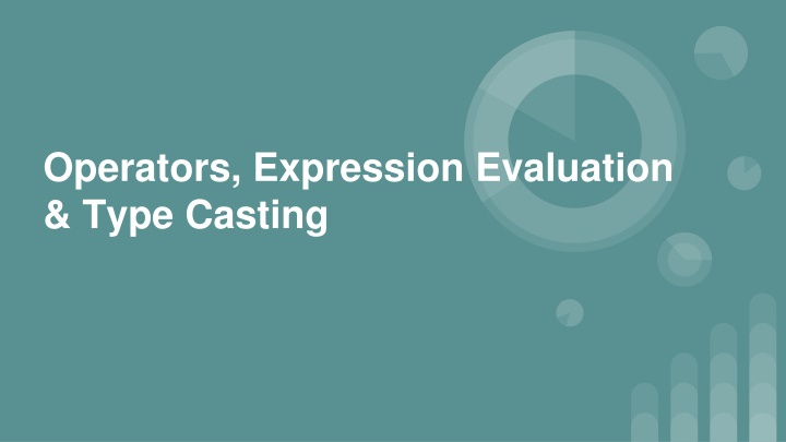 operators expression evaluation type casting