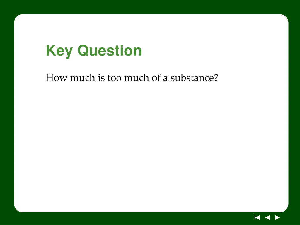key question