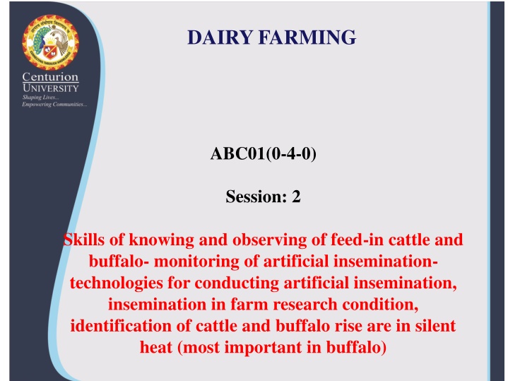 dairy farming