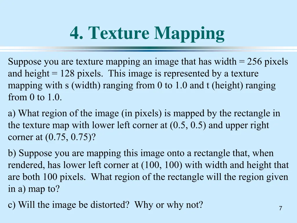 4 texture mapping