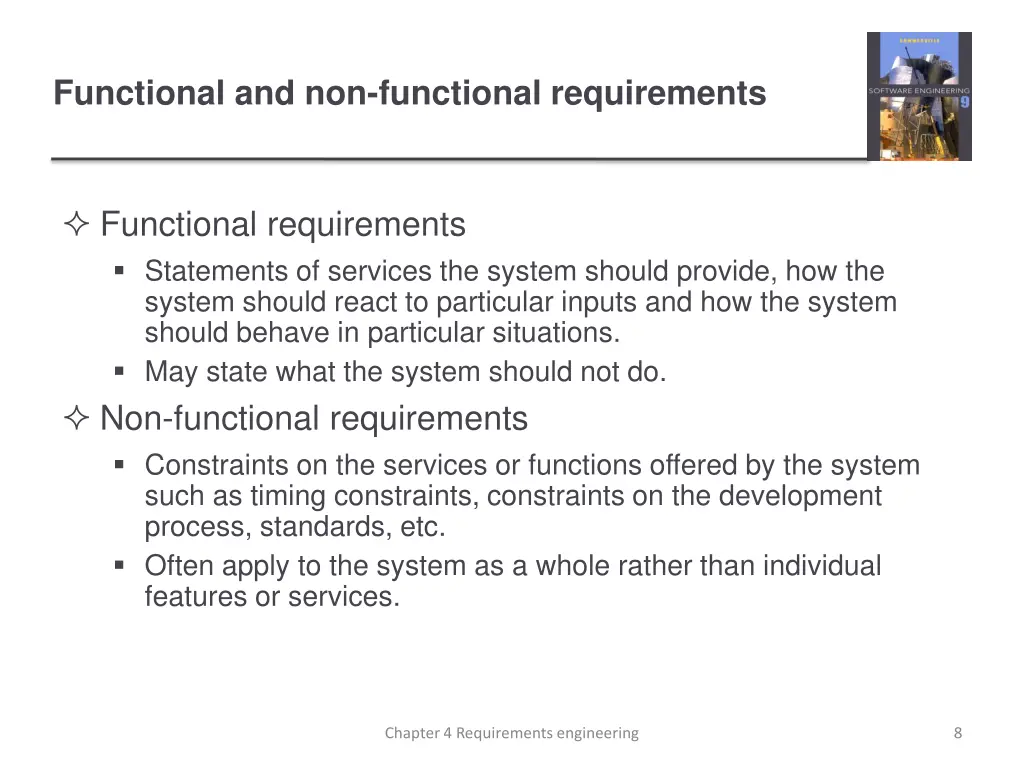 functional and non functional requirements
