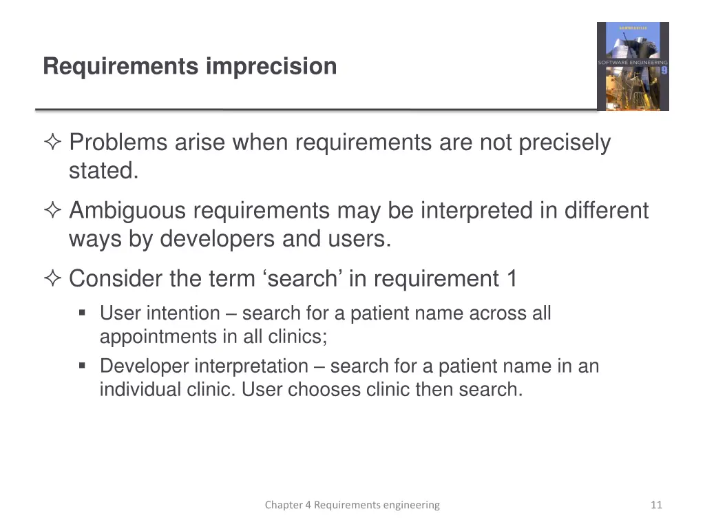 requirements imprecision