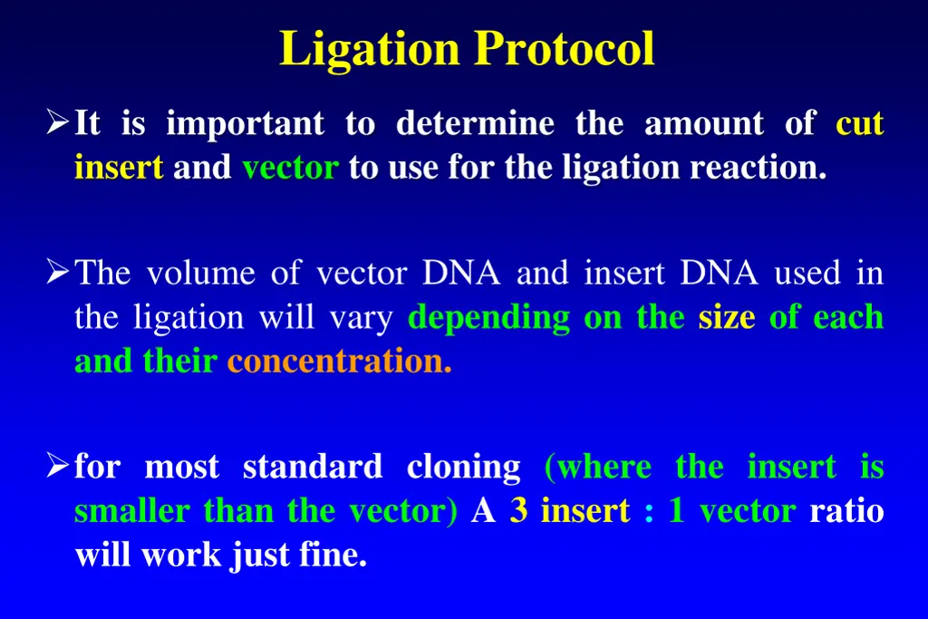 ligation protocol