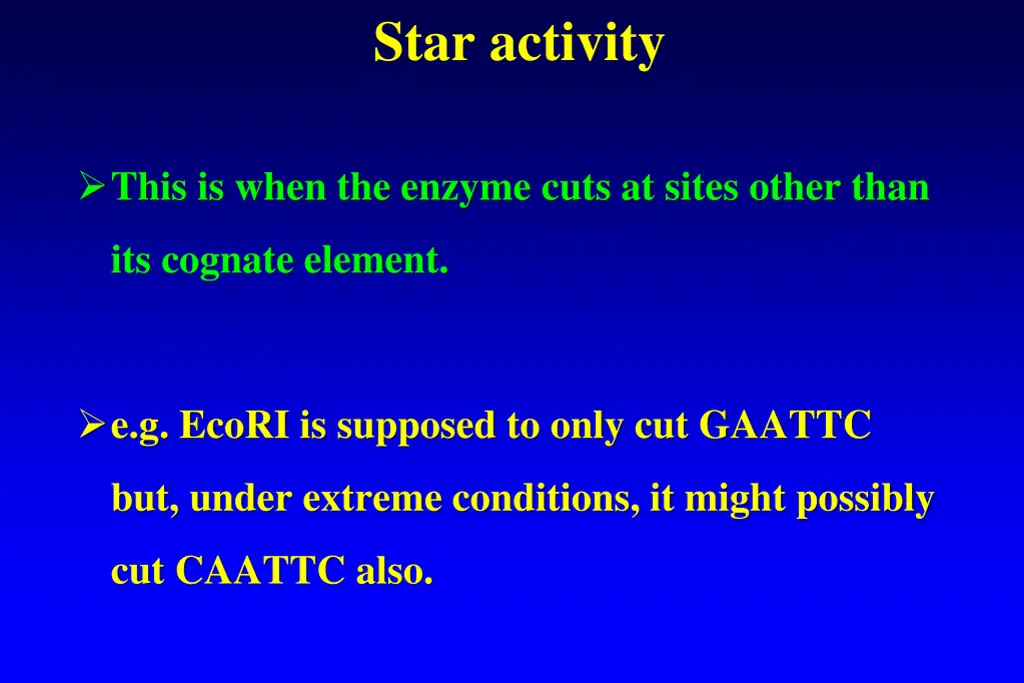star activity
