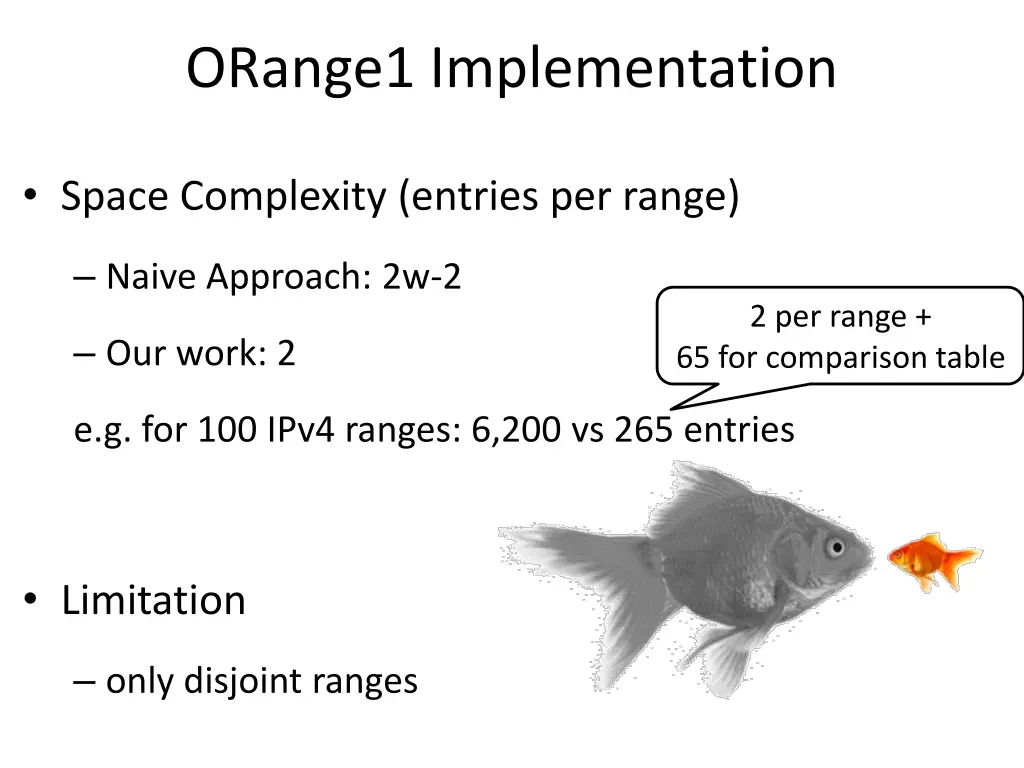 orange1 implementation