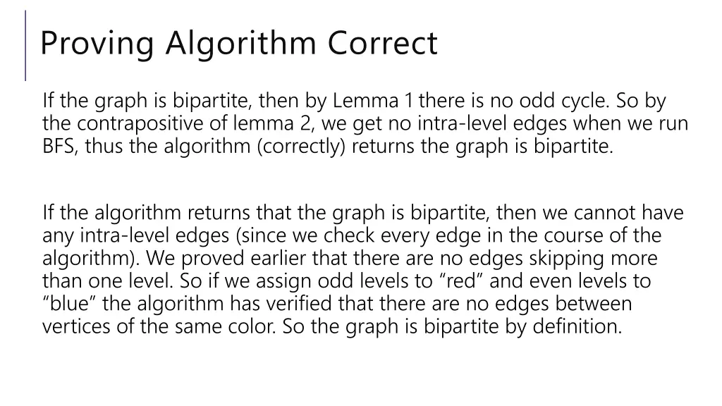 proving algorithm correct