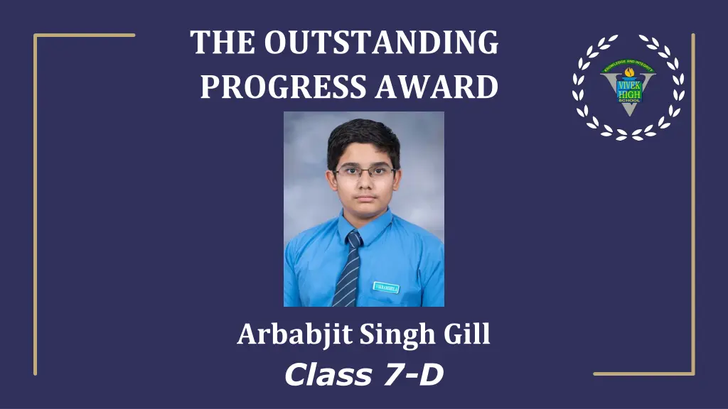 the outstanding progress award