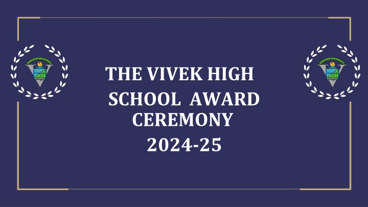 the vivek high school award ceremony 2024 25
