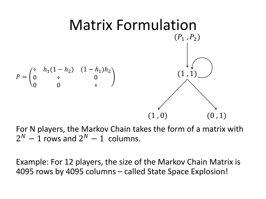 matrix formulation