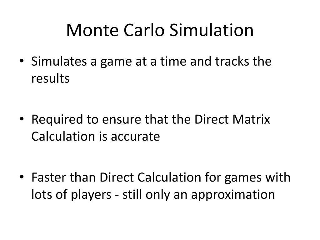 monte carlo simulation