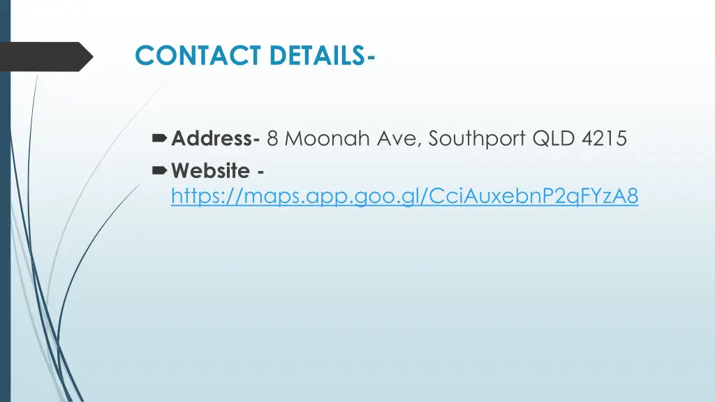 contact details