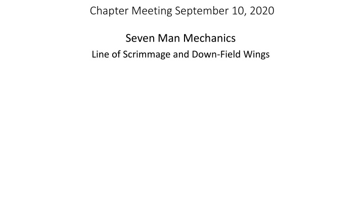chapter meeting september 10 2020