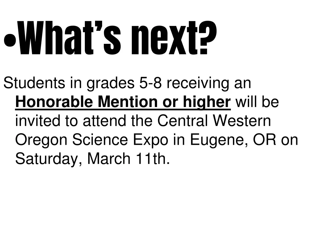 what s next students in grades 5 8 receiving