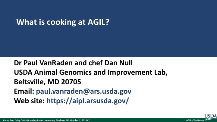 what is cooking at agil