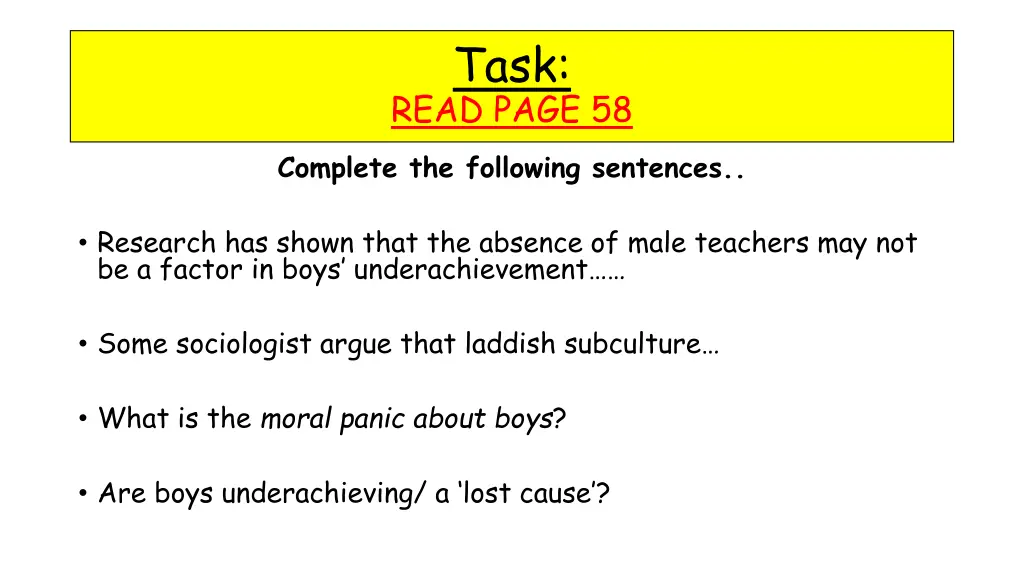 task read page 58