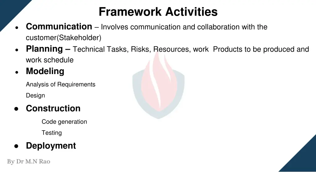 framework activities
