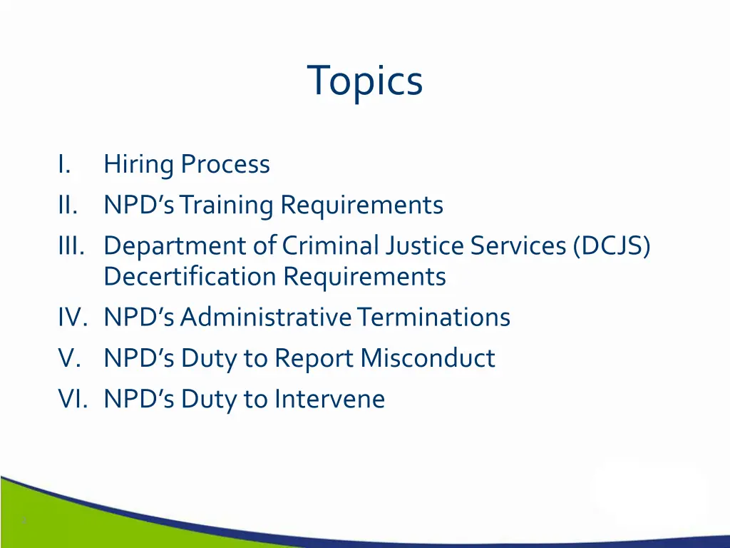 topics