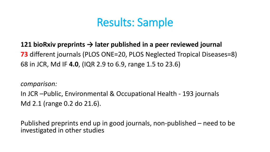 results sample results sample