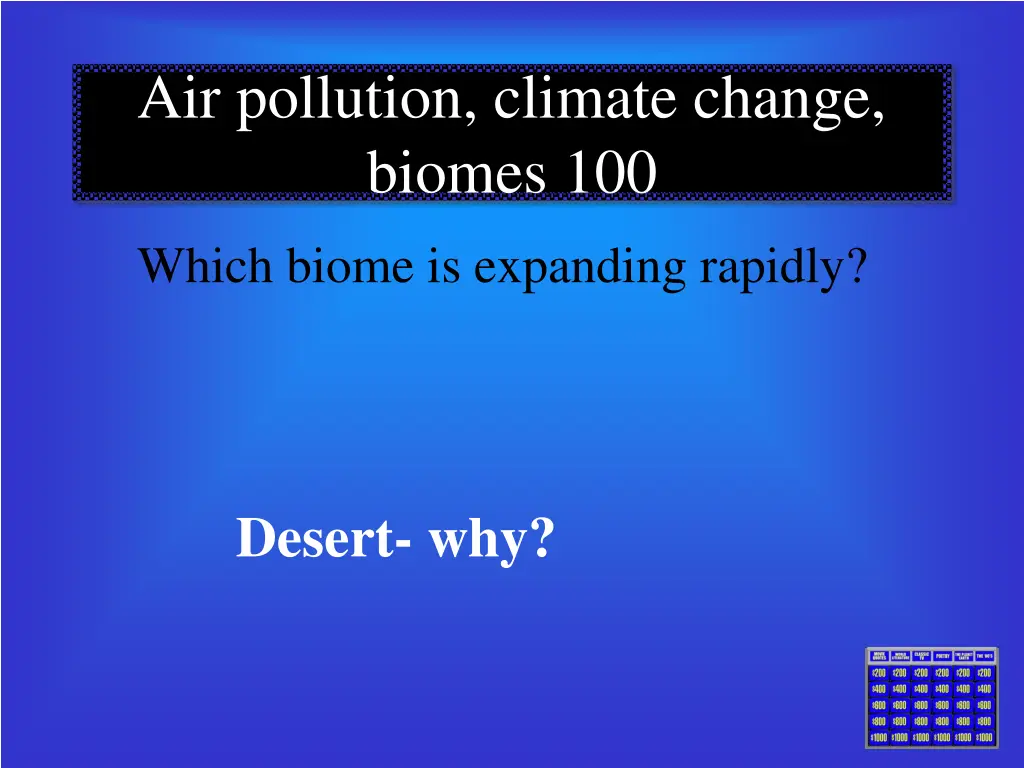 air pollution climate change biomes 100