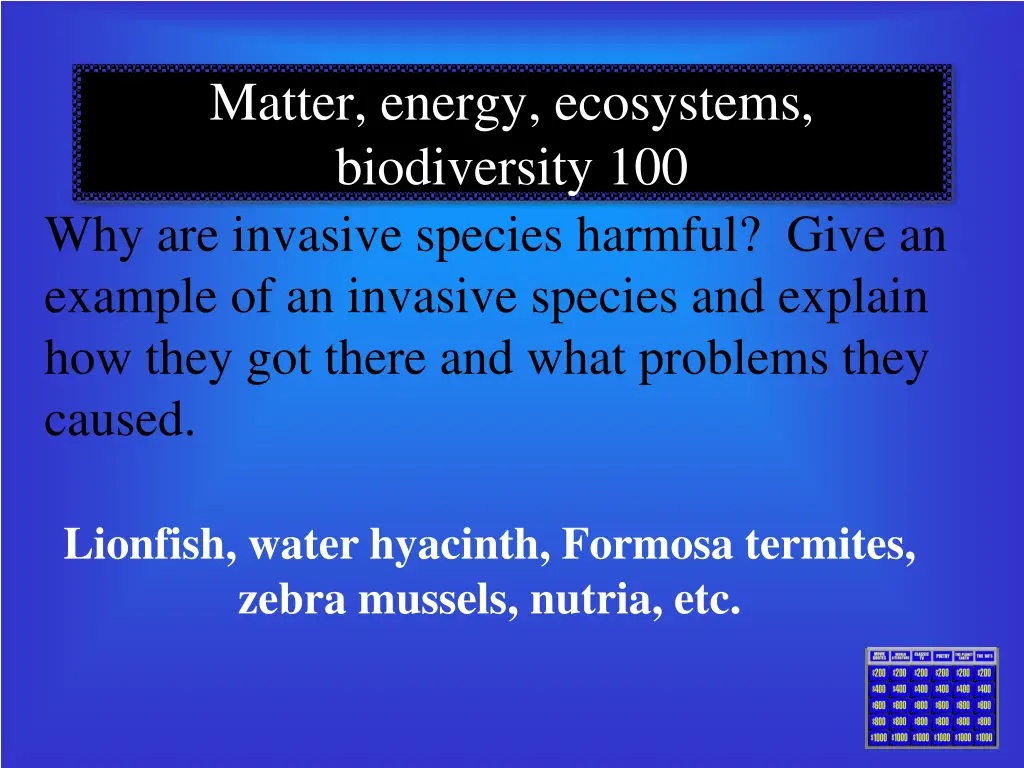 matter energy ecosystems biodiversity